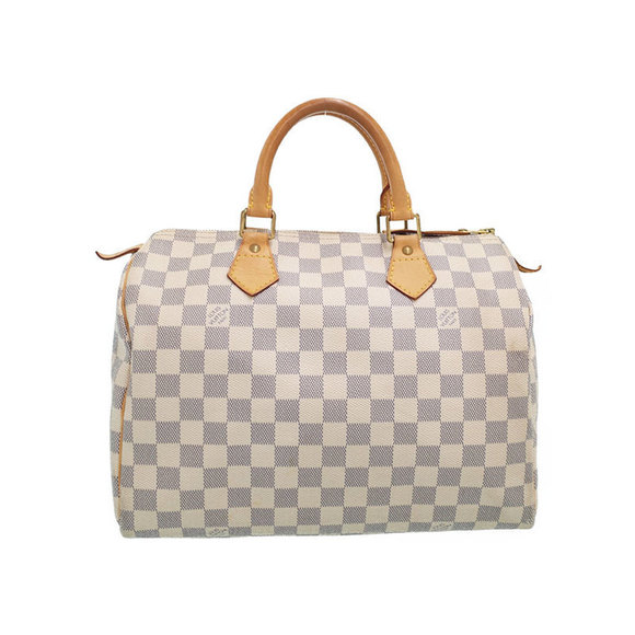 Louis Vuitton White Azur Handbag Speedy Damier - Picture 1 of 8